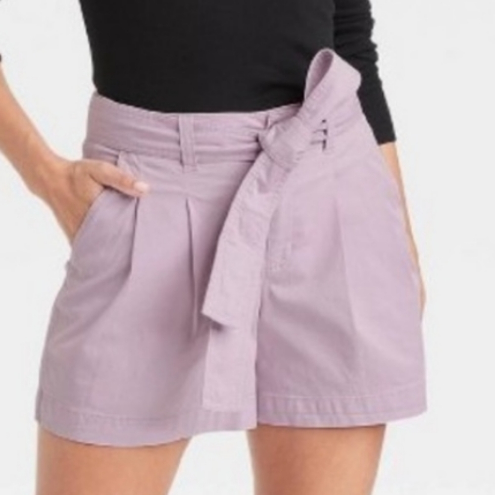 High-Rise Shorts with Tie - A New Day